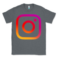 Charcoal Heather instagram Classic Tee - DesigneFamous