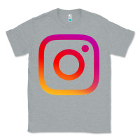 Heather Grey instagram Classic Tee - DesigneFamous