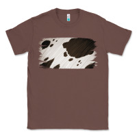 Chestnut Cowhide Black and White Brush Strokes Background Classic Tee - Jasminsmagicworld