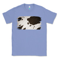 Colony Blue Cowhide Black and White Brush Strokes Background Classic Tee - Jasminsmagicworld