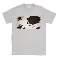 Moon Dust Cowhide Black and White Brush Strokes Background Classic Tee - Jasminsmagicworld