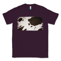 Plum Cowhide Black and White Brush Strokes Background Classic Tee - Jasminsmagicworld