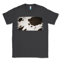 Smoke Cowhide Black and White Brush Strokes Background Classic Tee - Jasminsmagicworld