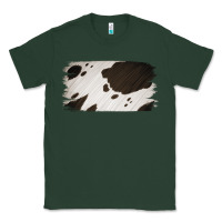 Sports Green Cowhide Black and White Brush Strokes Background Classic Tee - Jasminsmagicworld