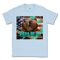 Dusty Blue papa bear american flag  tumbler Classic Tee - BarkalooDesign