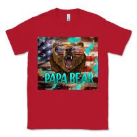 Red papa bear american flag  tumbler Classic Tee - BarkalooDesign