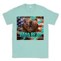 Seafoam papa bear american flag  tumbler Classic Tee - BarkalooDesign