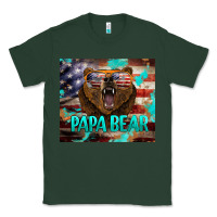 Sports Green papa bear american flag  tumbler Classic Tee - BarkalooDesign
