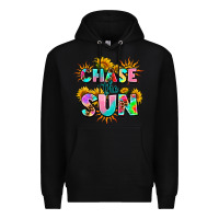 Black chase the sun Premium Hoodie - AdoDesignShop