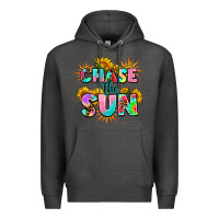 Charcoal Heather chase the sun Premium Hoodie - AdoDesignShop