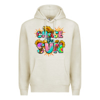 Oatmeal Heather chase the sun Premium Hoodie - AdoDesignShop
