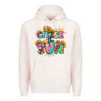 Pale Pink chase the sun Premium Hoodie - AdoDesignShop