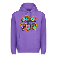 Purple chase the sun Premium Hoodie - AdoDesignShop