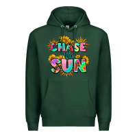 Sports Green chase the sun Premium Hoodie - AdoDesignShop