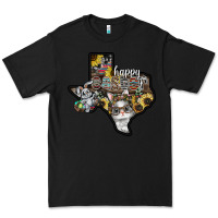 Black Happy Easter Texas Premium Tee - CowhideDigitalArt