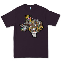 Plum Happy Easter Texas Premium Tee - CowhideDigitalArt