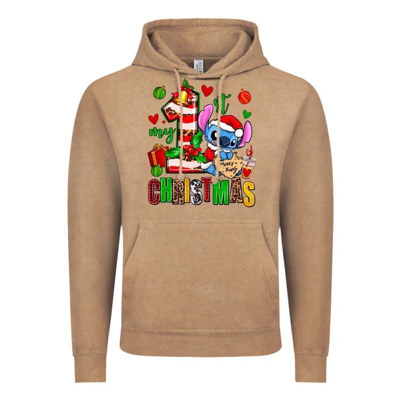My First Christmas Stitch Vintage Hoodie by AdoDesignShop | Teevron