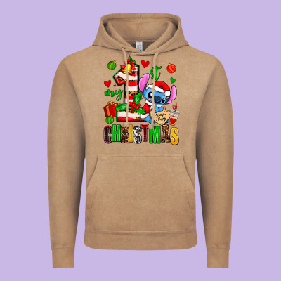 My First Christmas Stitch Vintage Hoodie Designed By Adodesignshop