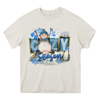 Cream Cozy Season Heavy Core Tee - FaDigitalArtStudio