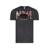 Vintage Black mom hockey flower Vintage Tee - RacoonDesign