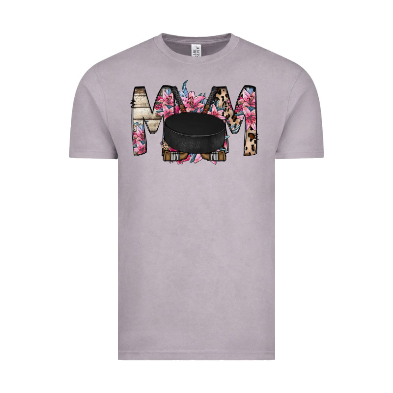 Mom Hockey Flower Vintage Tee by RacoonDesign | Teevron