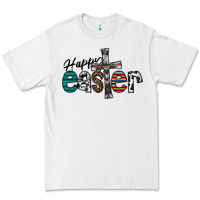 White Happy Easter Premium Tee - CowhideDigitalArt