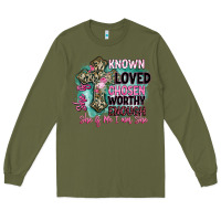 Army Green she is loved Long Sleeve Tee - BarkalooDesign