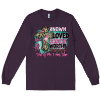 Plum she is loved Long Sleeve Tee - BarkalooDesign