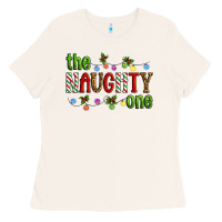 Bone The Naughty One Christmas Ladies Tee - Artiststas
