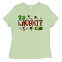 Matcha The Naughty One Christmas Ladies Tee - Artiststas