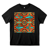 Black native american aztec seamless pattern 2 Heavy Core Tee - BundleAndBundleShop