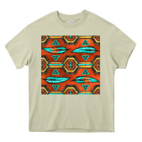 Mossy native american aztec seamless pattern 2 Heavy Core Tee - BundleAndBundleShop