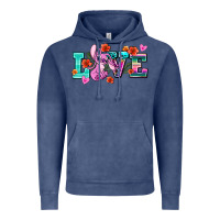 Vintage Denim love stitch Vintage Hoodie - AdoDesignShop