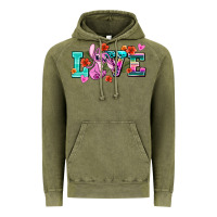 Vintage Olive love stitch Vintage Hoodie - AdoDesignShop