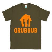 Army Green Grubhub t-shirt Classic Tee - DesigneFamous