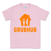 Bubblegum Pink Grubhub t-shirt Classic Tee - DesigneFamous