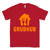 Red Grubhub t-shirt Classic Tee - DesigneFamous