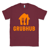 Burgundy Grubhub t-shirt Classic Tee - DesigneFamous