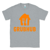 Heather Grey Grubhub t-shirt Classic Tee - DesigneFamous