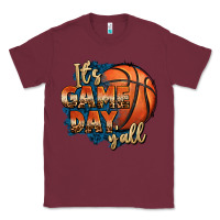 Burgundy it's game day y'all basketball Classic Tee - FaDigitalArtStudio