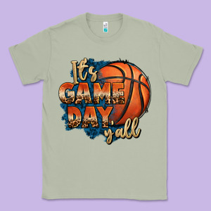 It's Game Day Y'all Basketball Classic Tee Designed By Fadigitalartstudio
