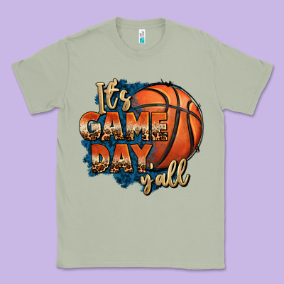 It's Game Day Y'all Basketball Classic Tee Designed By Fadigitalartstudio