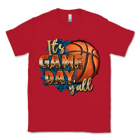 Red it's game day y'all basketball Classic Tee - FaDigitalArtStudio