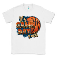 White it's game day y'all basketball Classic Tee - FaDigitalArtStudio