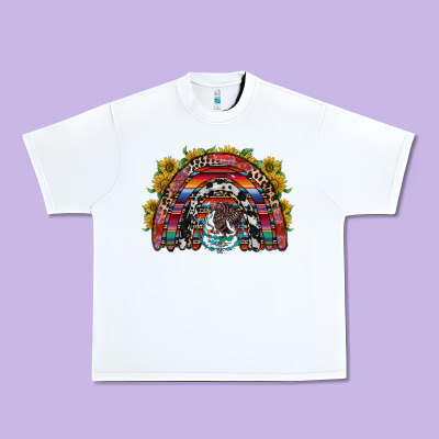Mexican Rainbow Urban Heavy Tee Designed By Racoondesign