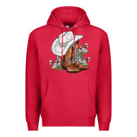 Cardinal white  cowgirl  and roses Premium Hoodie - AdoDesignShop