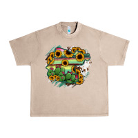 French Oak Guanajuato sunflower serape map Urban Heavy Tee - RanaPortraitStore