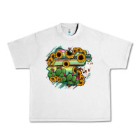 Lunar Rock Guanajuato sunflower serape map Urban Heavy Tee - RanaPortraitStore