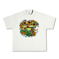 Pistachio Guanajuato sunflower serape map Urban Heavy Tee - RanaPortraitStore