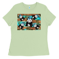 Matcha Camouflage Baby Panda Ladies Tee - Artiststas